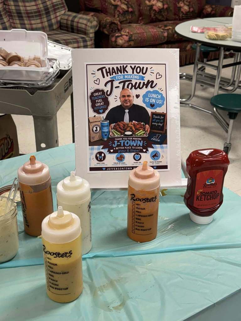 What a week to be a Charger! ⚡️🍎 We want to send a massive THANK YOU to the JTown community for keeping our staff fueled with delicious breakfast and lunch all throughout Staff Appreciation Week. From the morning coffee to the afternoon meals, we felt the love in every bite! A very special shout-out goes to Mrs. Arnold and Ms. Bruise for providing the incredible entertainment all week long. You both kept the energy high and the smiles wide—thank you for making this week so memorable for all of us! 🎶🎤 Our staff works incredibly hard for our students, and seeing the community and our own colleagues come together to celebrate them means the world.