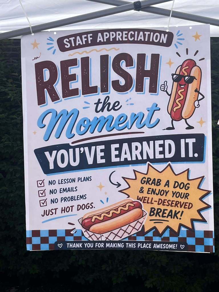 What a week to be a Charger! ⚡️🍎 We want to send a massive THANK YOU to the JTown community for keeping our staff fueled with delicious breakfast and lunch all throughout Staff Appreciation Week. From the morning coffee to the afternoon meals, we felt the love in every bite! A very special shout-out goes to Mrs. Arnold and Ms. Bruise for providing the incredible entertainment all week long. You both kept the energy high and the smiles wide—thank you for making this week so memorable for all of us! 🎶🎤 Our staff works incredibly hard for our students, and seeing the community and our own colleagues come together to celebrate them means the world.