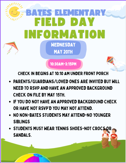Field Day Reminders