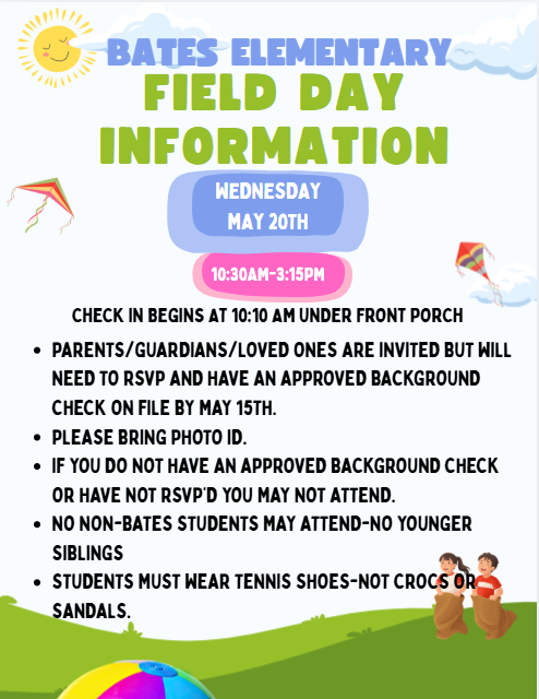 Field Day Reminders