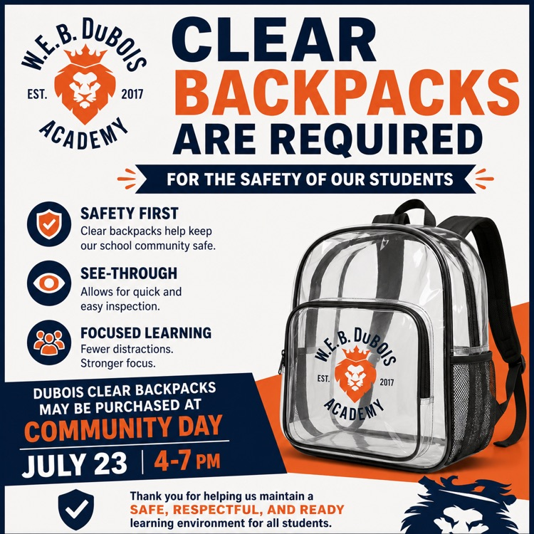clear back packs 