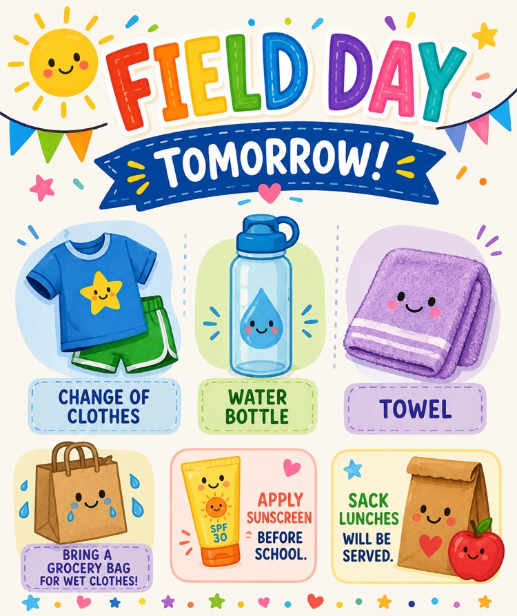 Field Day Reminders