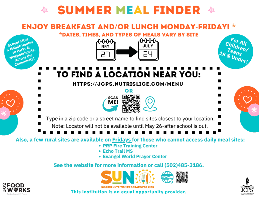 summer meals flyer