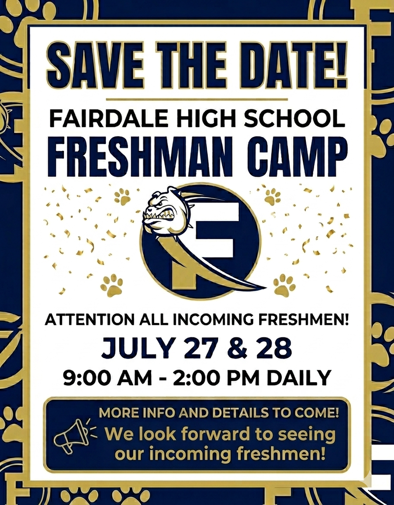 Freshman Camp @ FHS 7/27 and 7/28 2026