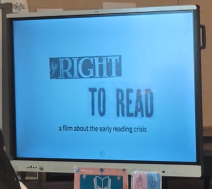 The Right to Read: a film about the early reading crisis