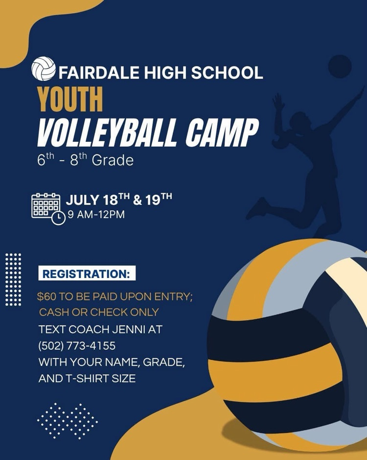 Youth Volleyball Camp at Fairdale High School!