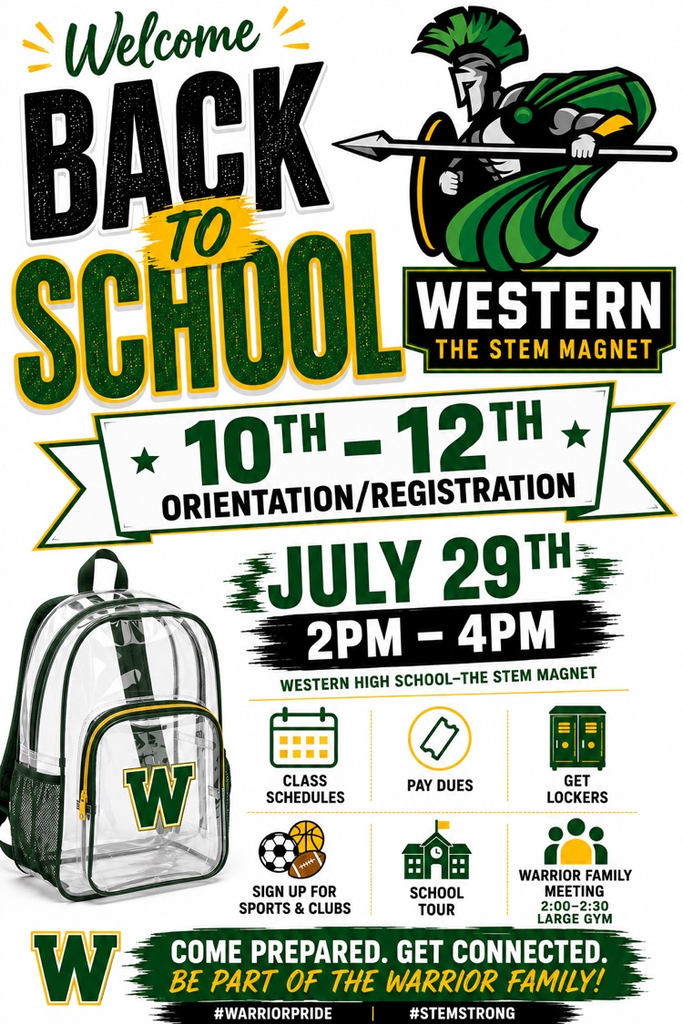 flyer for 10th-12th orientation 