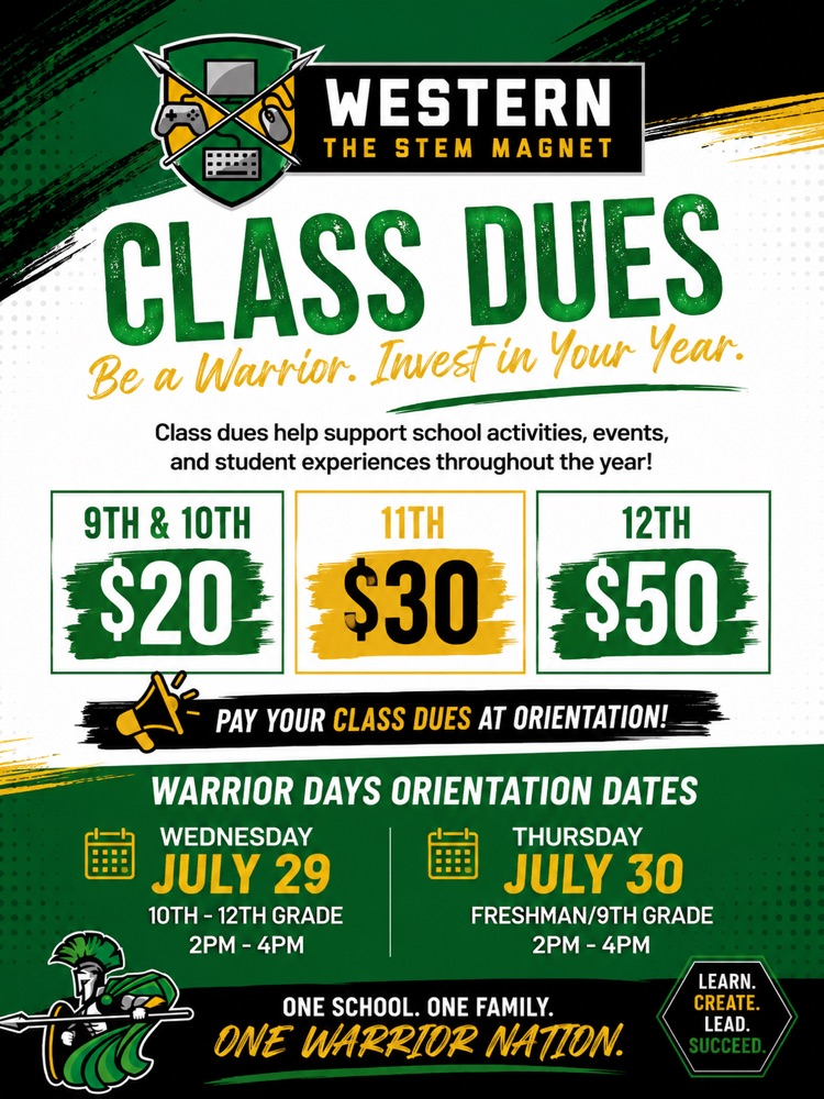 class dues flyer