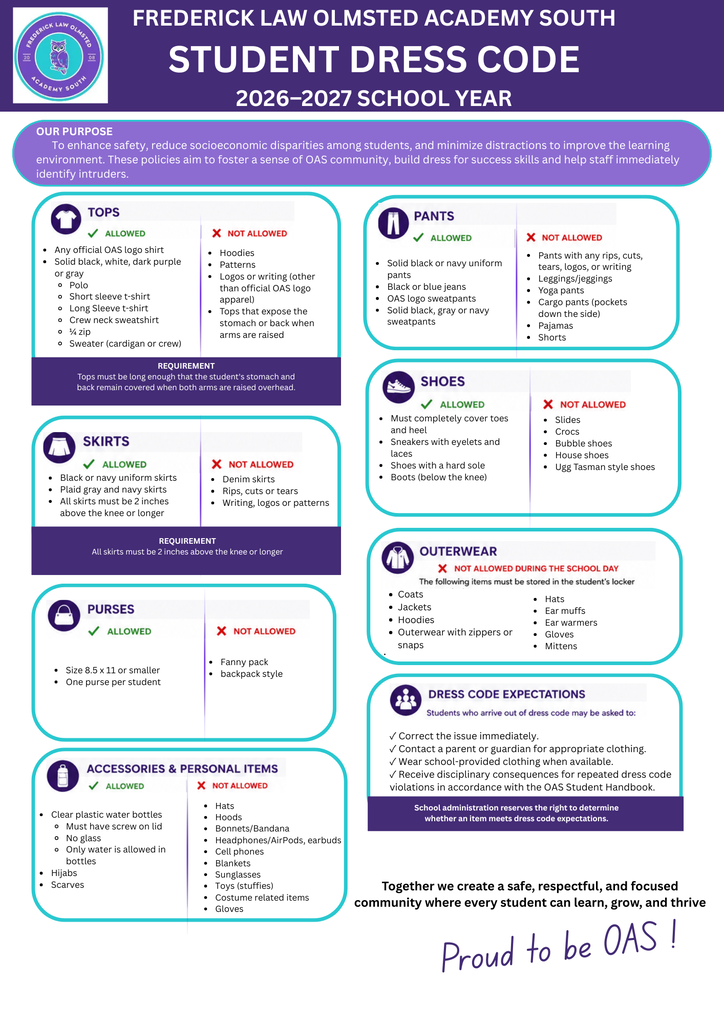 Dress Code Reminders and Policies