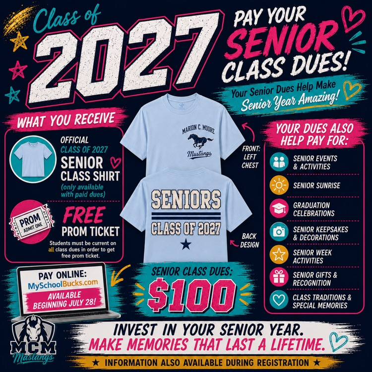 Senior Dues Flyer