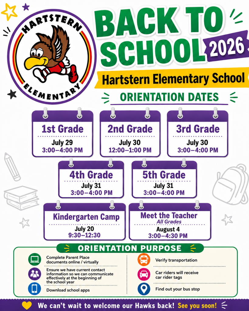 Hartstern Orientation Dates