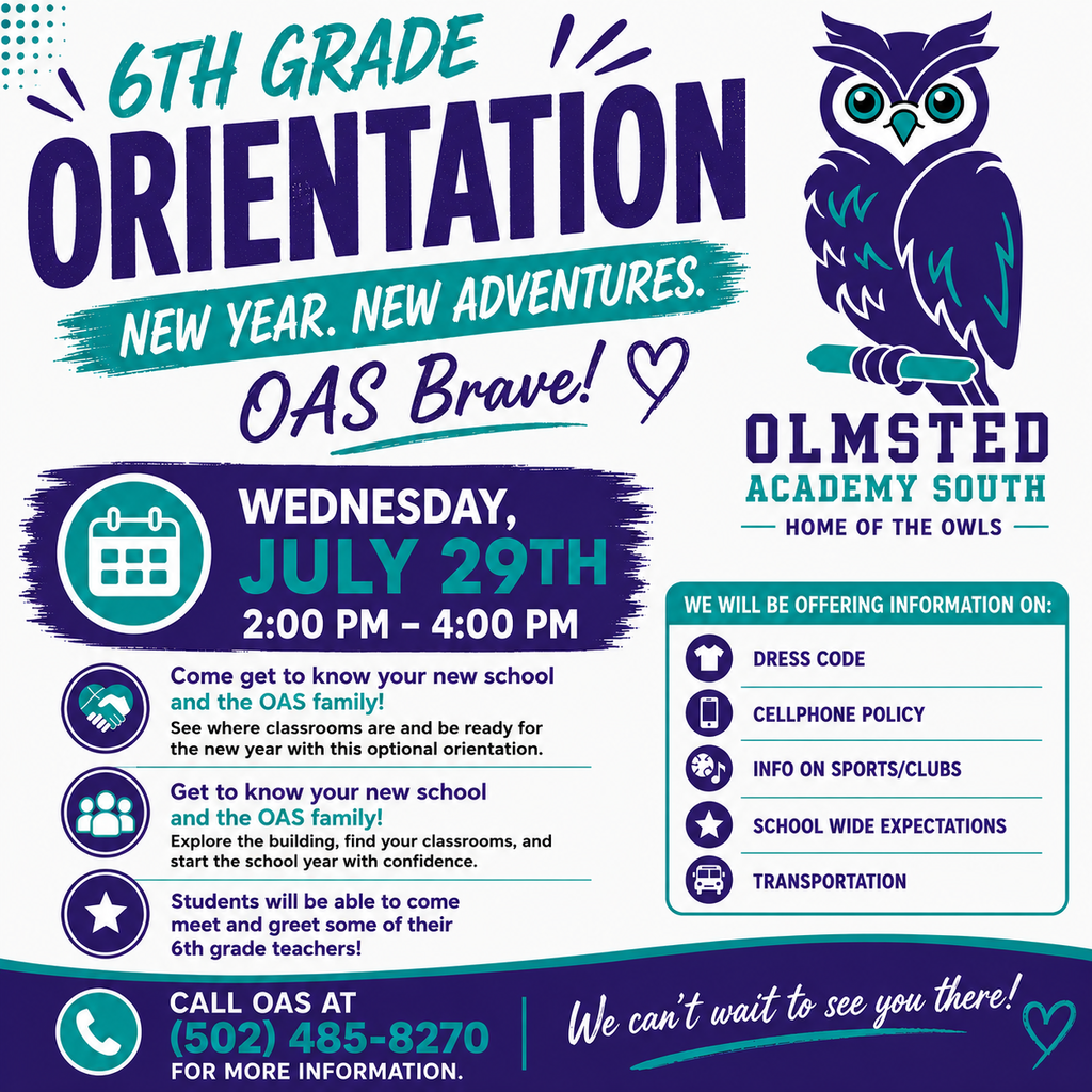 6th Grade Orientation at Olmsted Academy South