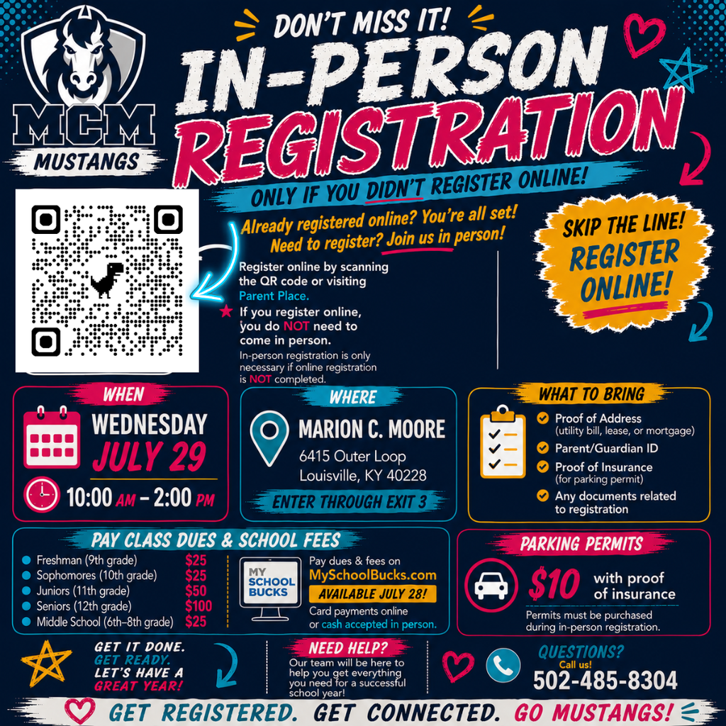 In Person Registration Flyer