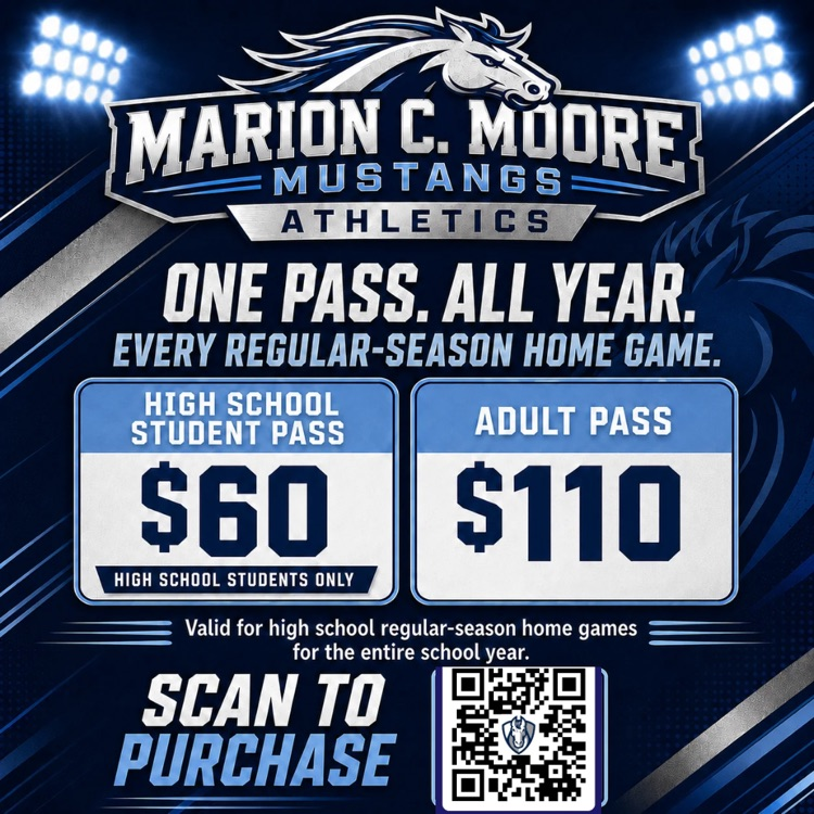 High school athletic pass flyer