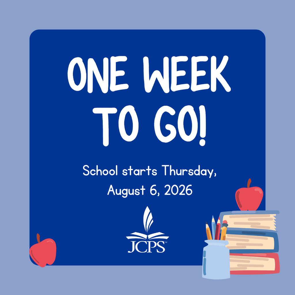 One week to go! School starts Thursday, August 6, 2026