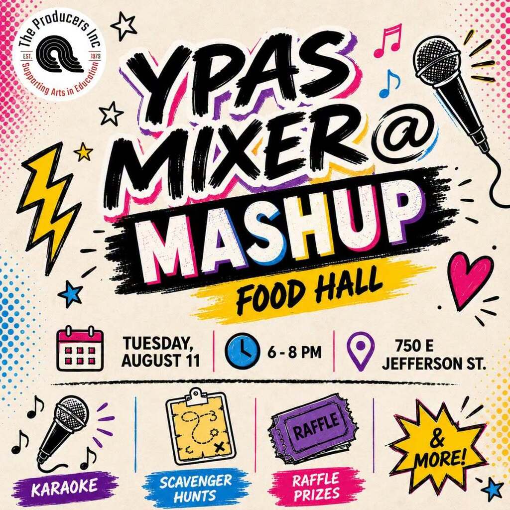 YPAS Mixer flyer August 11 6pm 750 East jefferson street