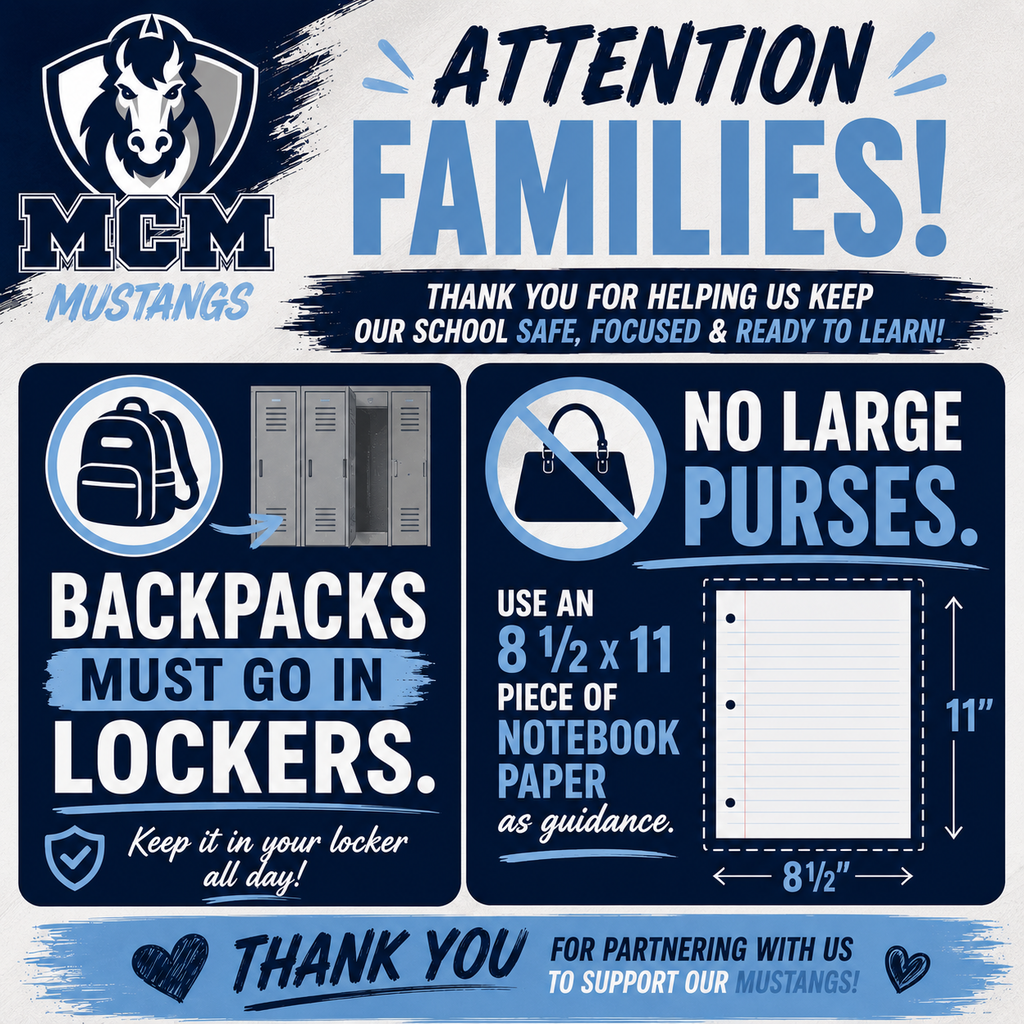 No backpacks post