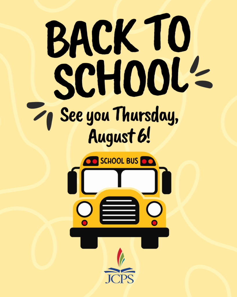 Back to School. See you Thursday, August 6!