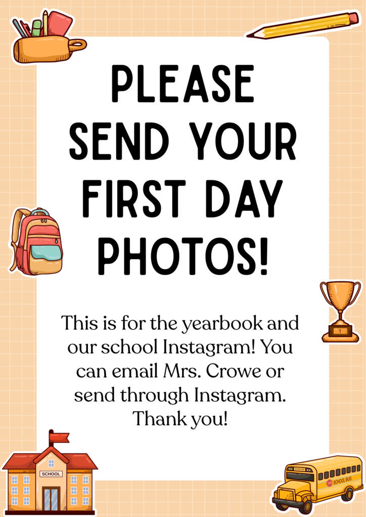 Please send your firs day photos 