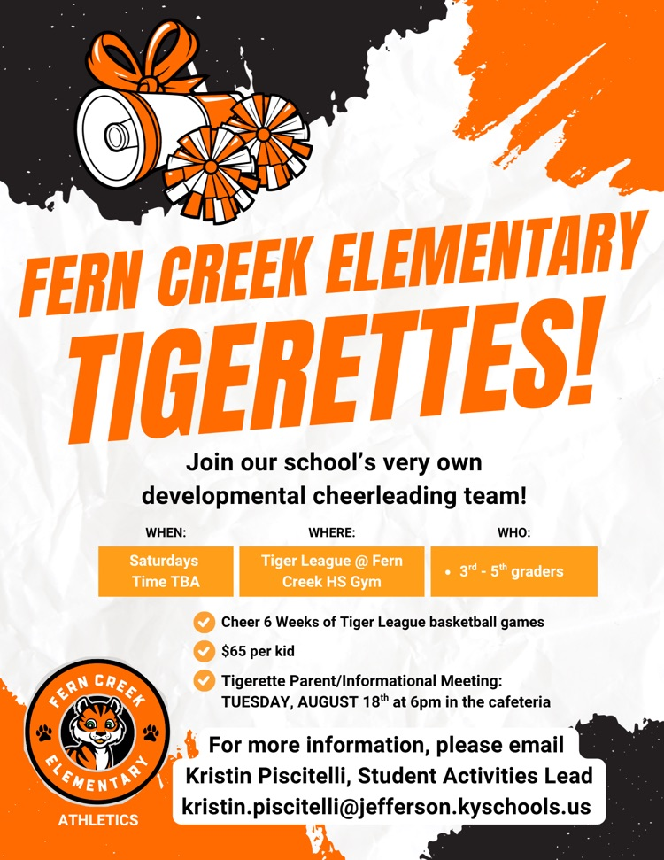 Tiger cheer flyer