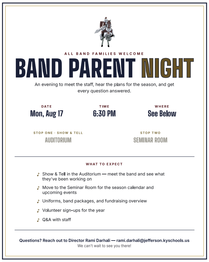 Band Parent meeting