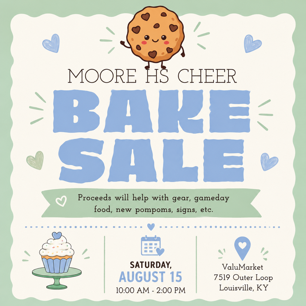 Bake sale flyer