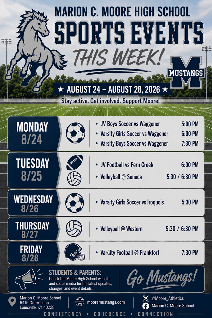 MCM Athletics 8/24-28