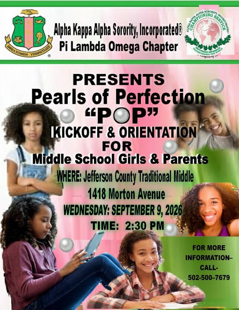 Hello Centurion Families! We are excited to invite our young ladies to join Pearls of Perfection. Please review the attached flyer for details on program dates, meeting times, and how to get involved. We look forward to a fantastic experience together!