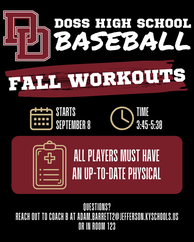 baseball fall workouts, September 8 3:45-5:30pm