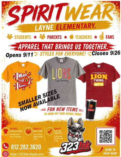Spirit Wear Flyer