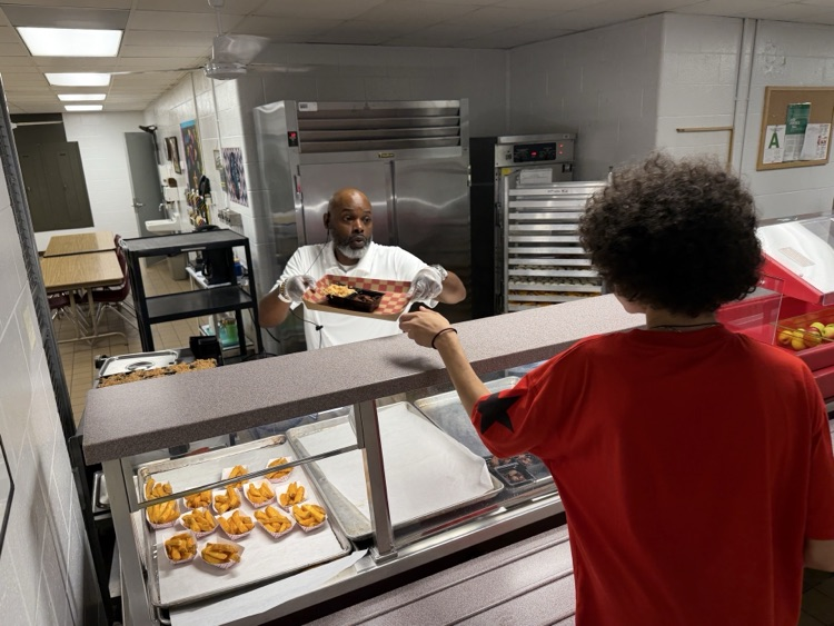dr ellison serving lunch