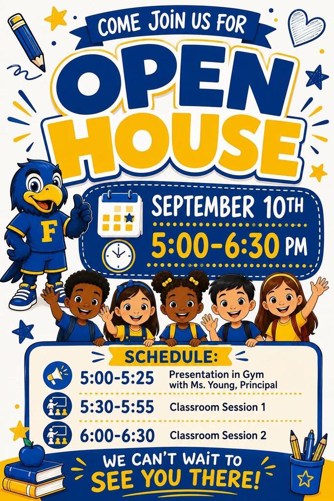 Foster's Open House is Thursday September 10th!