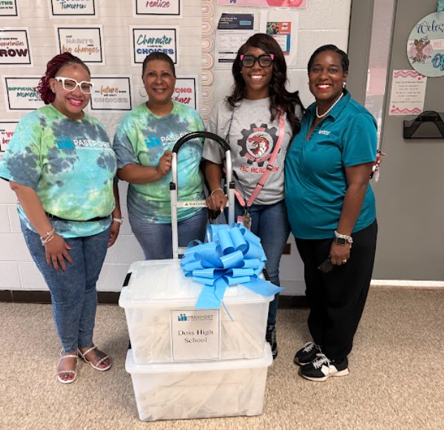 passport donation bins