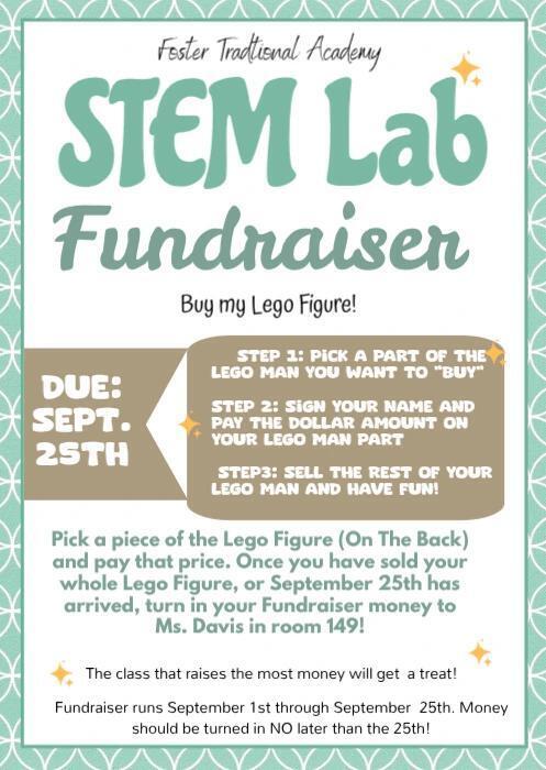7 more school days left in this fundraiser! 

Now's the time to start turning in your money for the Fundraiser! The competition is close! 

Ms.Moore's class is in first place but only by $10! Which class will raise the most money this fundraiser!?