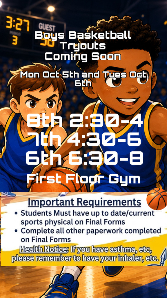 Boys Basketball Tryouts Coming Soon!