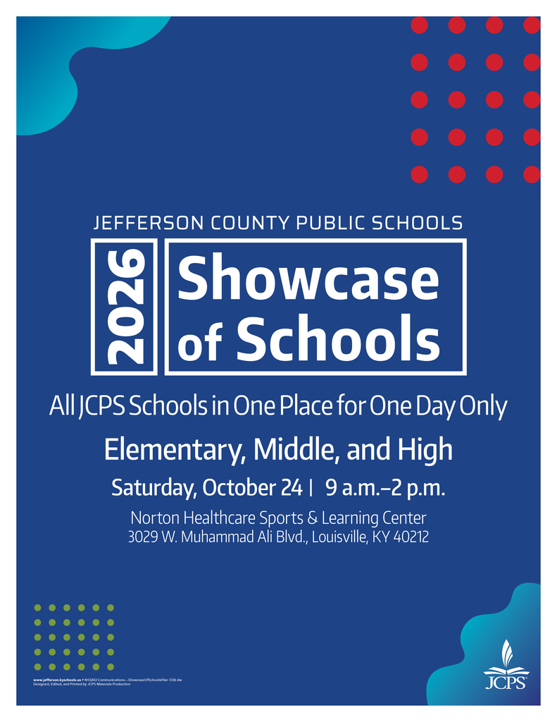 JCPS 2026 Showcase of Schools. All JCPS Schools in One Place for One Day Only.