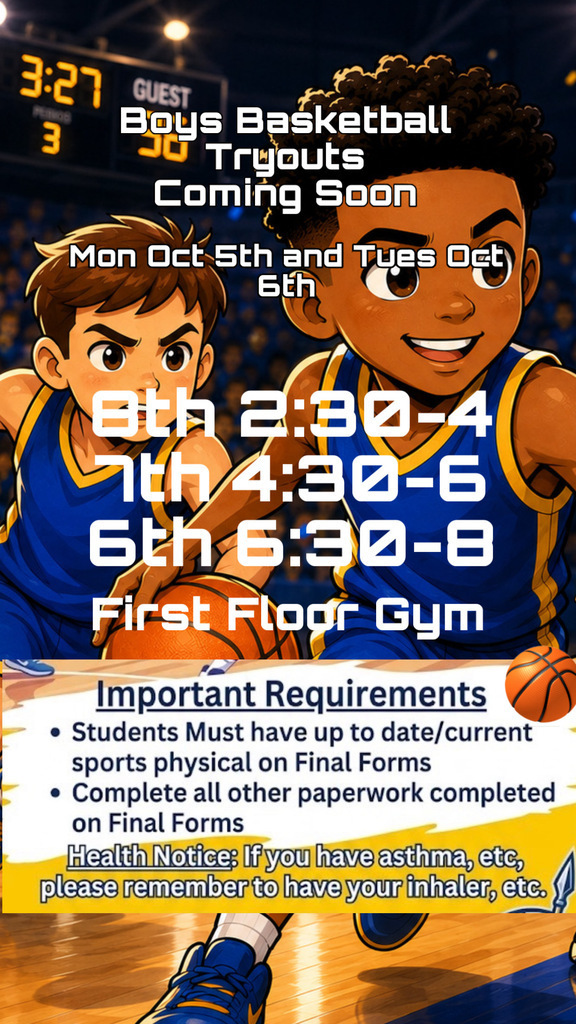 Boys Basketball Tryouts Coming Soon!