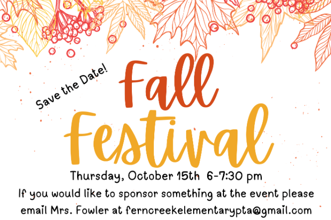 Fall Festival Save the Date