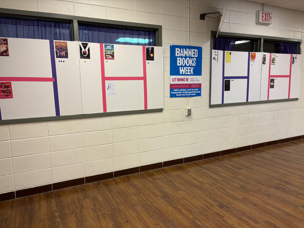Banned Books Week display