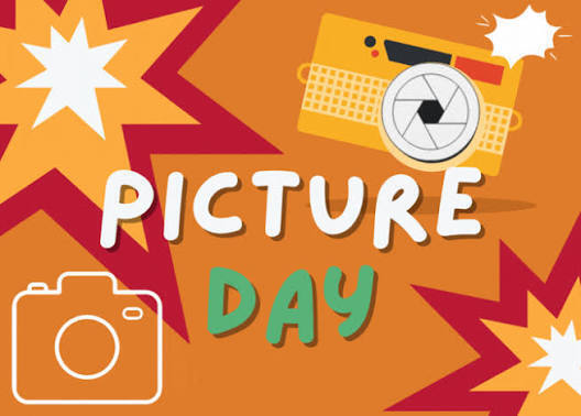 graphic of a camera saying picture day