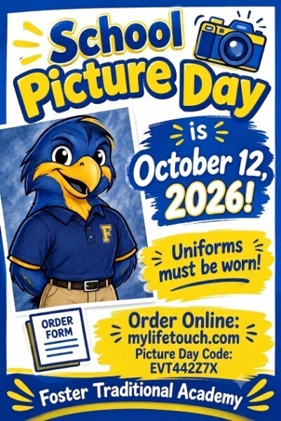 REMINDER: Monday, October 12th is picture day.  Students MUST be in uniform for pictures!