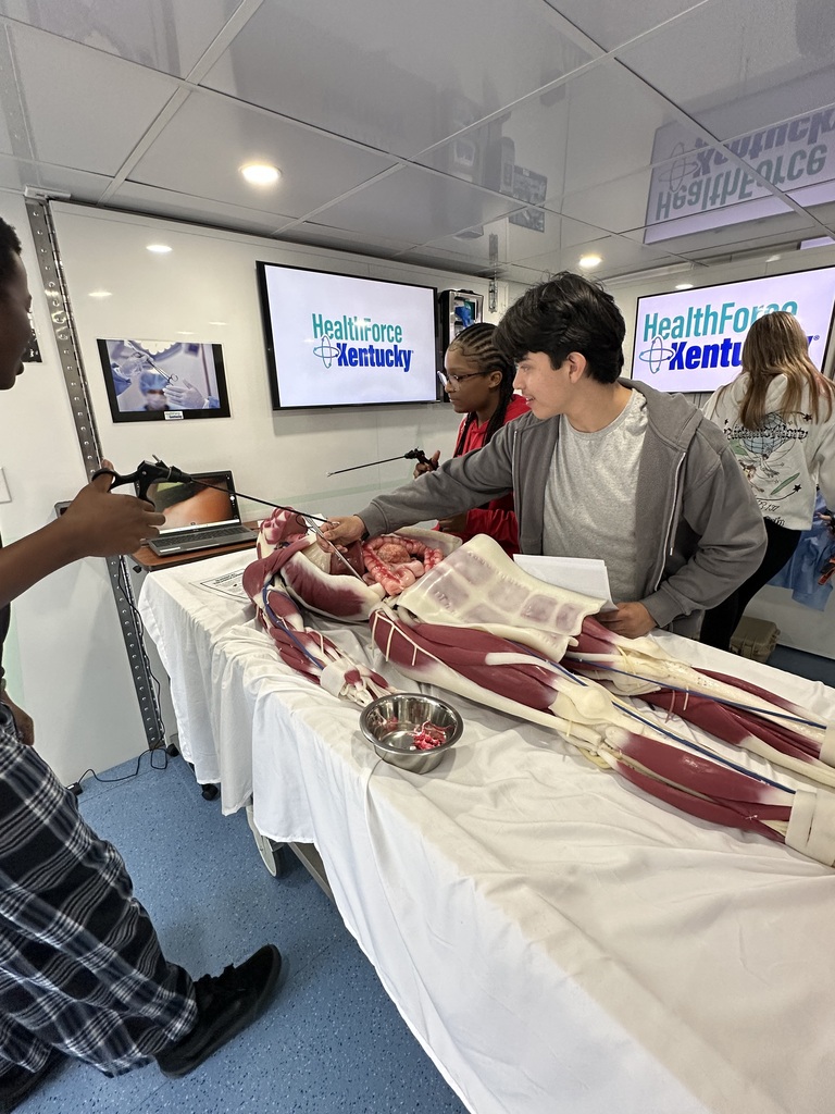 🩺🚑 Exploring Careers in Healthcare! Our Allied Health students recently visited the HealthForce Wagon for an exciting, hands-on look at careers in healthcare! Students explored careers as EMTs, laboratory technicians, surgical technicians, radiology technicians, pharmacy technicians, and respiratory technicians. They even had the opportunity to practice skills from each field! Experiences like these help our Chargers discover their passions, explore career pathways, and take the next steps toward their futures! 🩵⚡