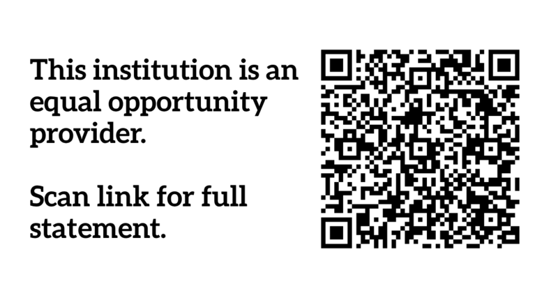 This institution is an equal opportunity provider. Click this image for full statement.
