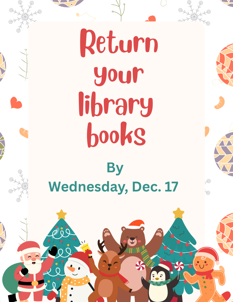 return you rlibrary books by december 17
