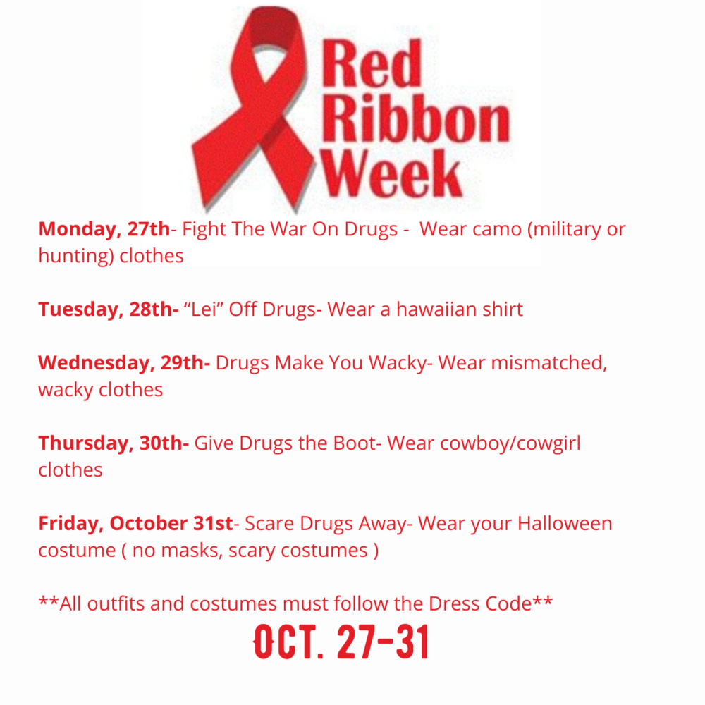 red ribbon week october 27-31