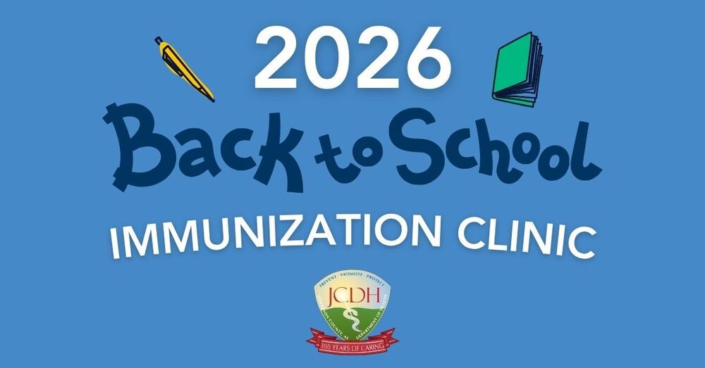 Graphic announces that the Jefferson County Department of Health will be holding a vaccination clinic.