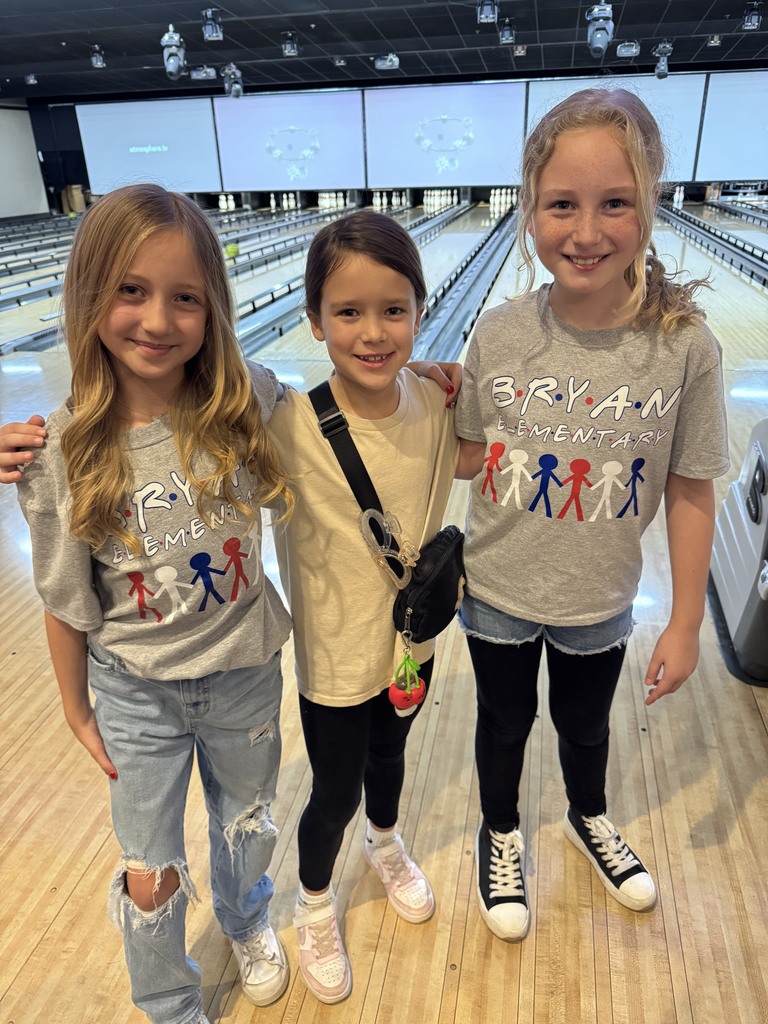 Students at bowling party