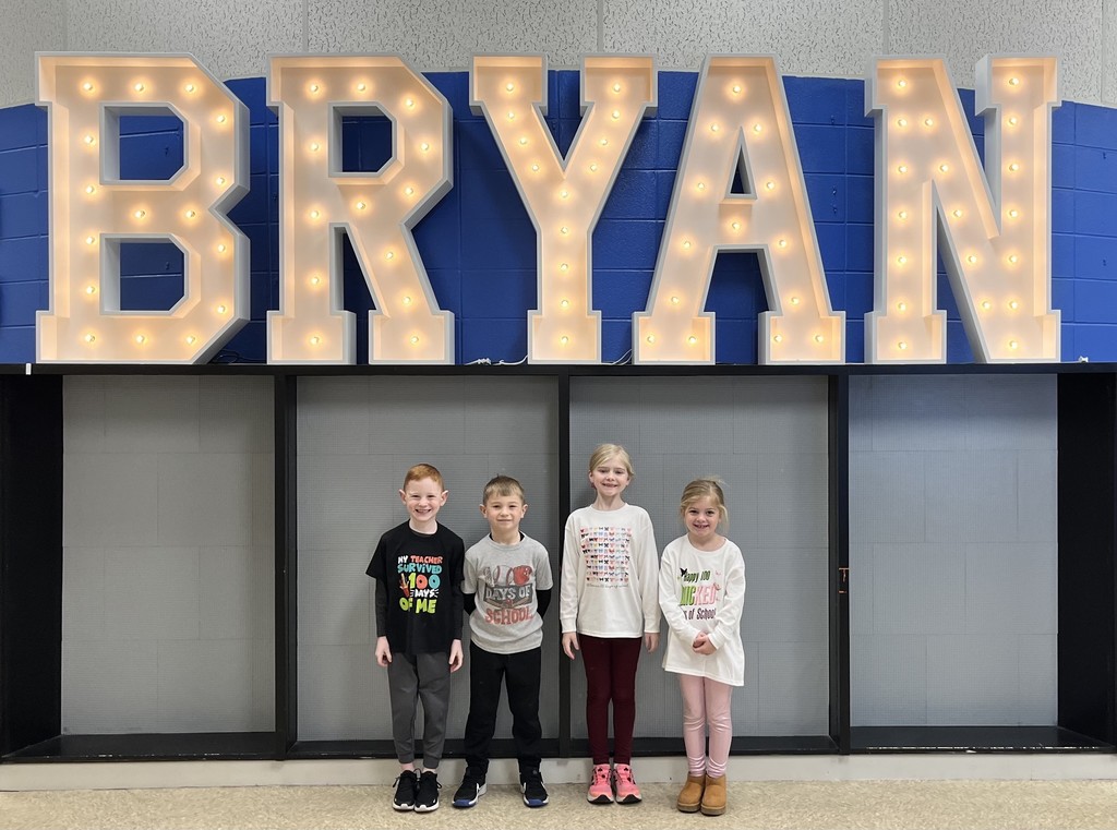 Students on the 100th Day of School