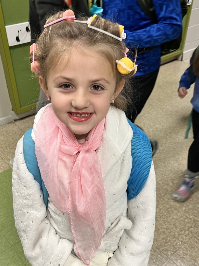 Student dressed as a 100-year-old