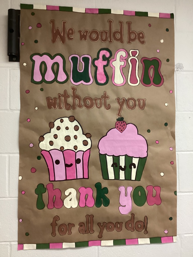 Decorations from the PTA breakfast